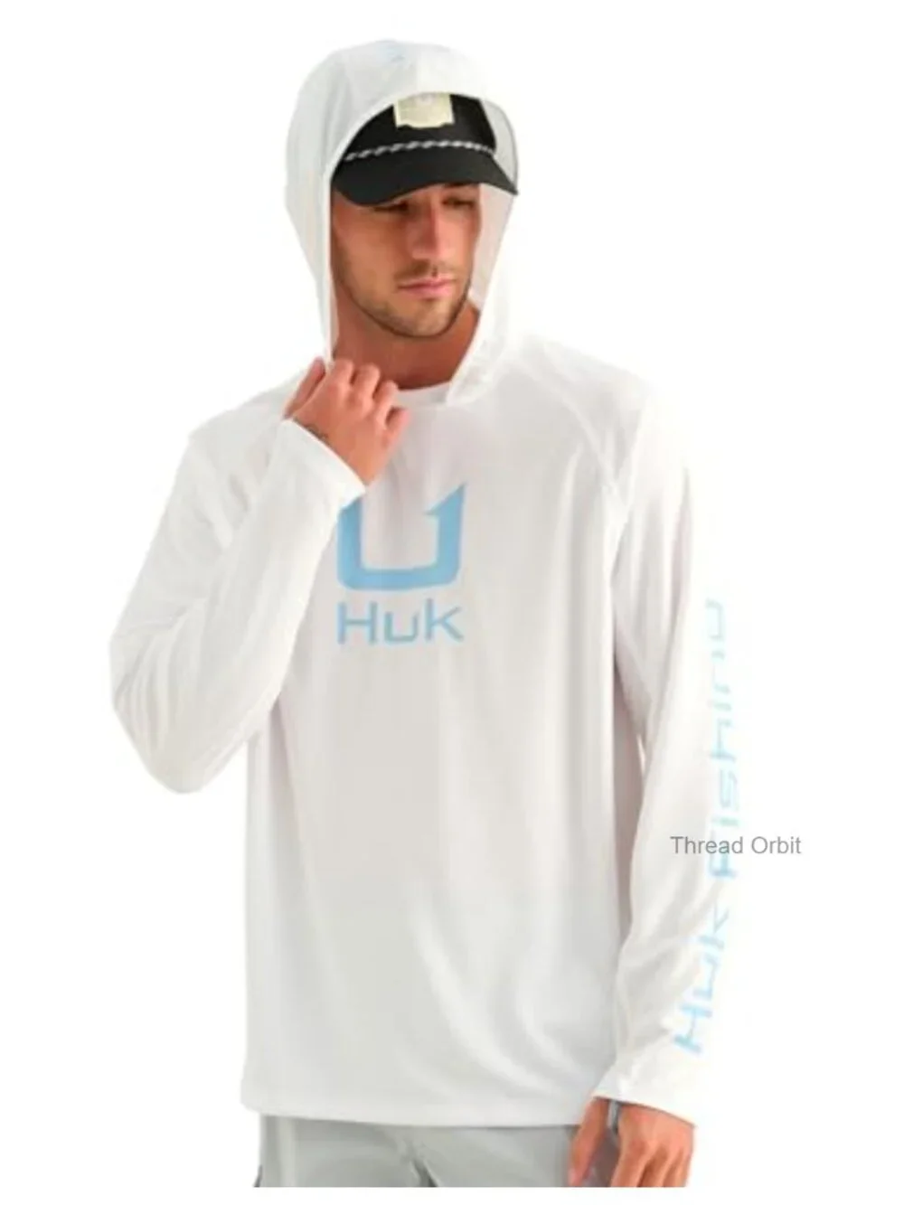 UPF 50+ Sun Protection Hooded Fishing Shirt, Moisture Wicking, Quick Dry